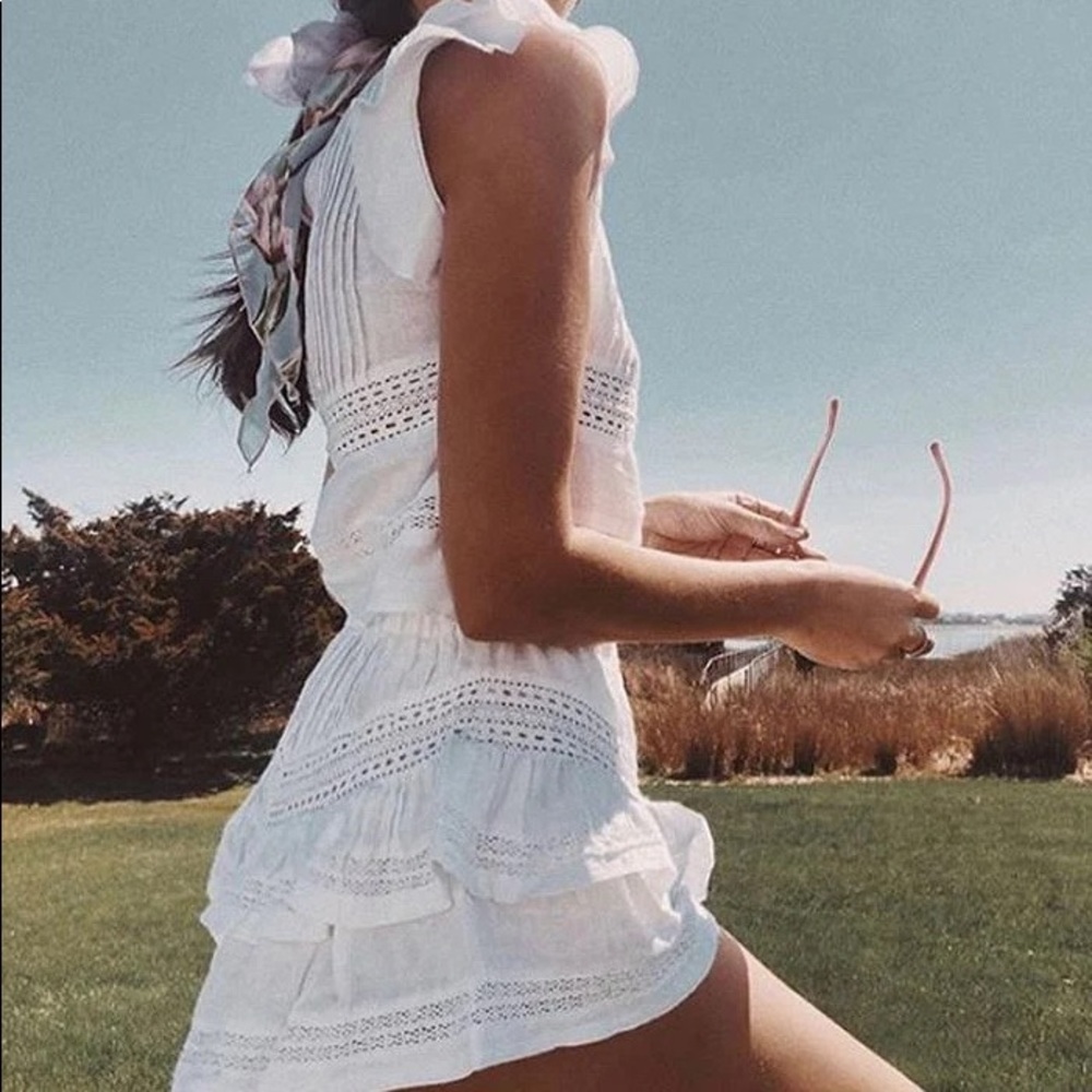 White Ruffled Eyelet Two-Piece Set - Picture 3 of 3